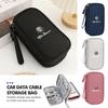Car Logo Portable Data Cable Waterproof Storage Bag Accessories For 159 Giulietta Giulia 147 Mito 156 159 166 GT