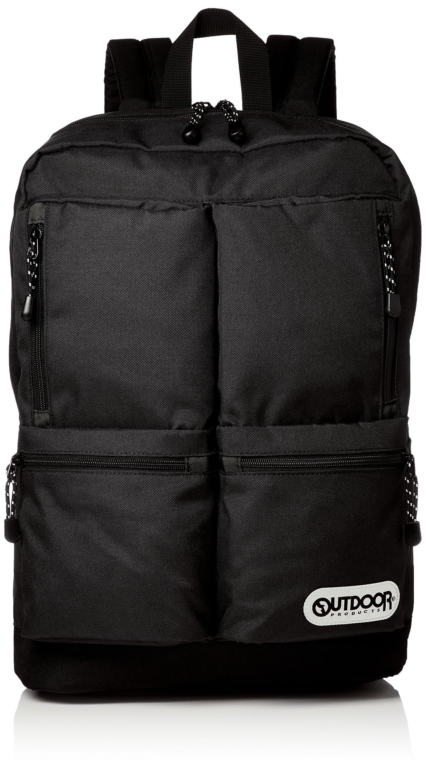 

Outdoor Products Four Quarters Backpack, A4 Size, PC Storage, Large Capacity, 25 Liters, 56.Black 1