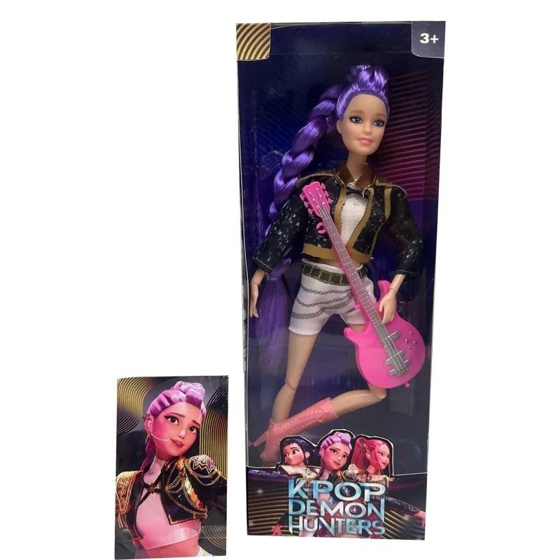 @@@ NEUE Dämonenjäger Figur Spielzeug Live-Action Kpop Rumi Mira Zoey Mira Titelsong Bunte Lichter Geburtstagsgeschenke für Mädchen