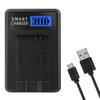 Compact ABS BP 808 Camera Battery Charger with LCD Display for Canon FS100 Camera Versatile Charging Option USB Charger