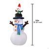 Christmas Snowman Inflatable Xmas Ornament with Branch Hand Glow Funny Yard Decoration Indoor