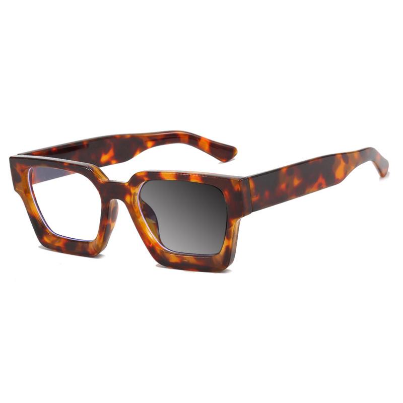 Luxusmarken-Design Quadratischer Konkaver Rahmen Blaulicht Damen Weitsicht Lesebrille Stärken 0 +1.5 +2.5 +3.5 +4.5 Brille