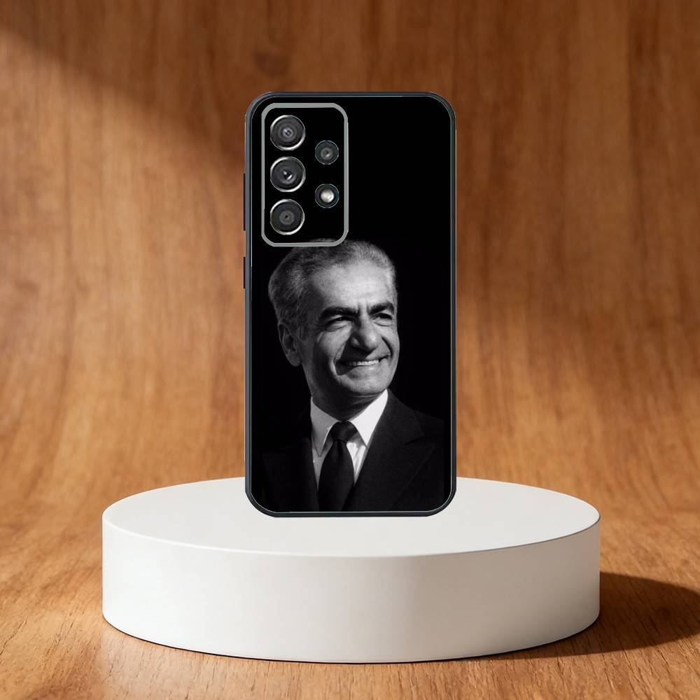 Mohammad Reza P-Pahlavi Phone Case For Samsung S25,S24,S21,S22,S23,S30,Ultra,S20,Plus,Fe,Note,10,9,5G Black Cover