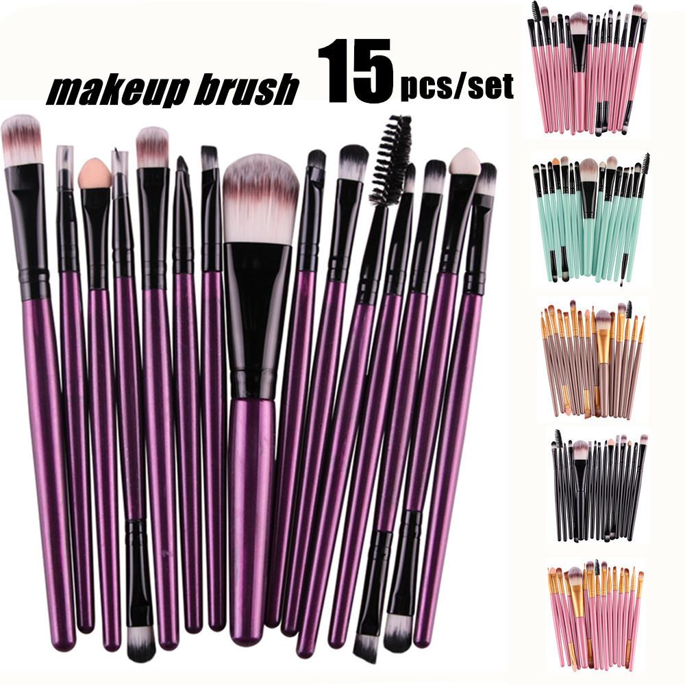 💰Köp billigt online 15PCs Makeup Brush Set Cosmetict Makeup For Face