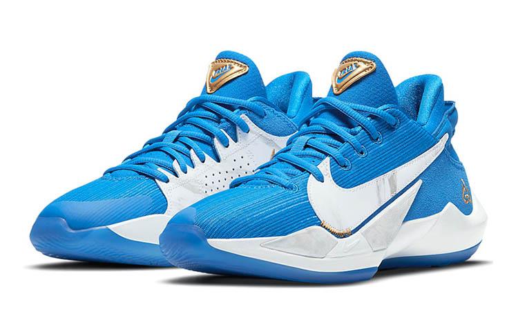 Nike Freak 2 'Signal Blue' Game Ready Low Top Basketball Shoes White Blue Teenagers CZ4177-408
