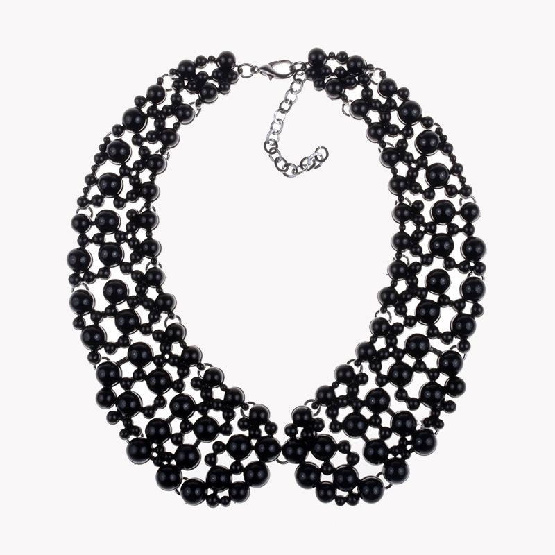 Fashion Pearl Necklace Classic Exaggerated Alloy Full Pearl Necklace