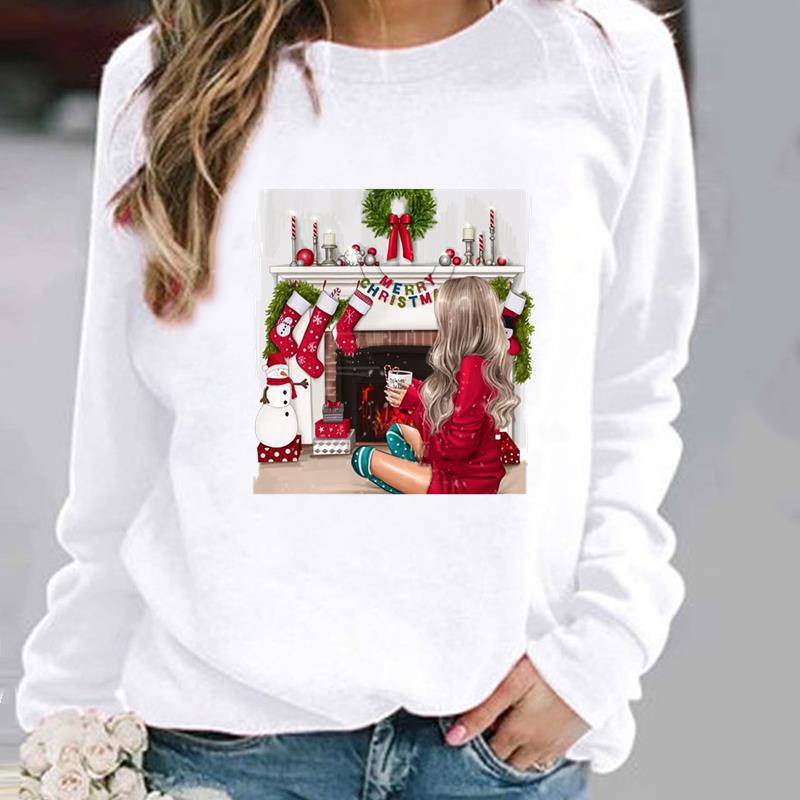 Women's Cute Santa Claus Christmas Hoodie