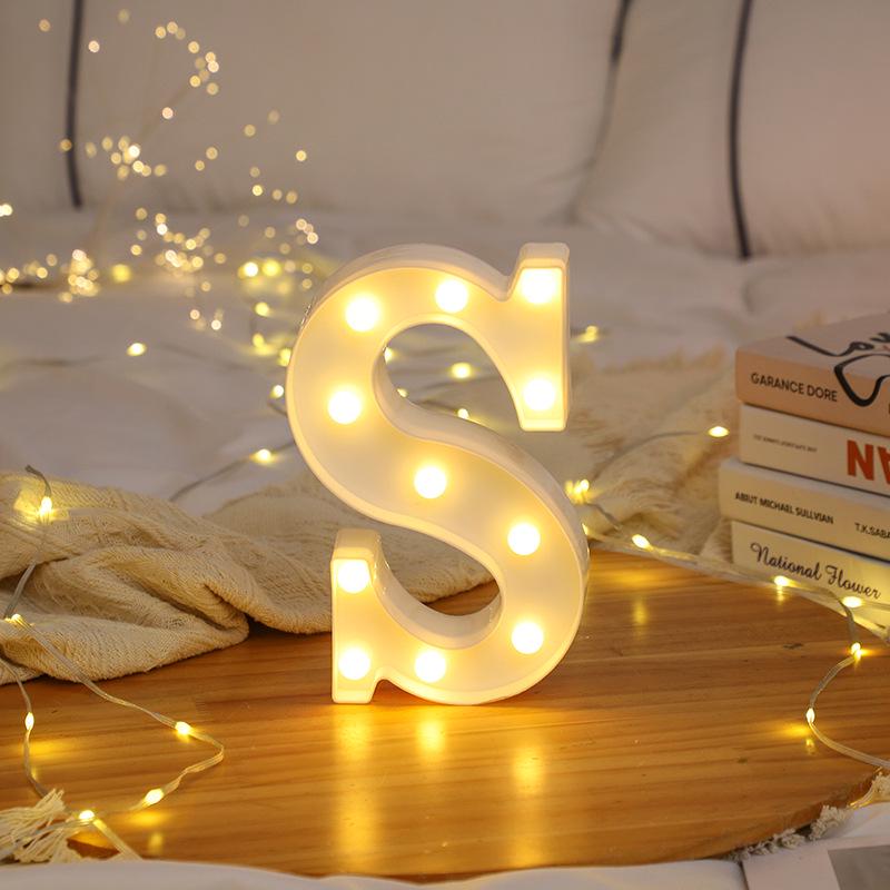 LED Letter and Number Lights for Celebrations and Proposals