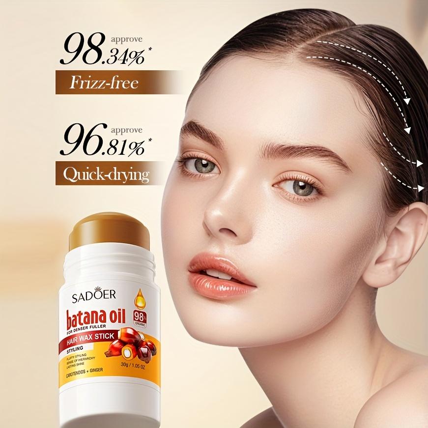1pc Batana Oil Hair Care Wax Stick, Styling Hair Wax Stick, Non-sticky Shredded Hair Organizer 30g