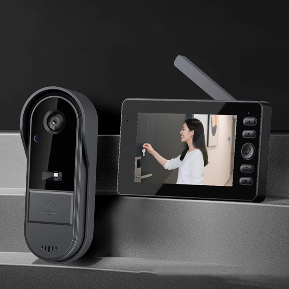 M15c 2.4G Wireless Video Intercom Doorbell IP65 Waterproof Video Doorbell Two Way Voice Doorbell with Camera Monitor Night Vision