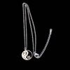 New Fashion Stainless Steel Sun, Moon & Star Round Pendant Tai Chi Yin Yang Necklace