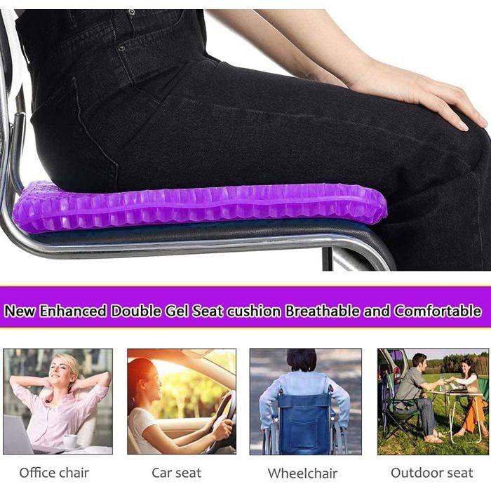 Coccyx de Siège Orthopédique Coussin Gel Coussin Ergonomique pour Bureau Voiture Fauteuil Roulant