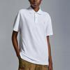 Moncler Genius X Palm Angels Collaboration Vintage Logo Design Cotton Short Sleeve Polo Shirt Unisex Polo Shirts White I209L8A00002M3588001