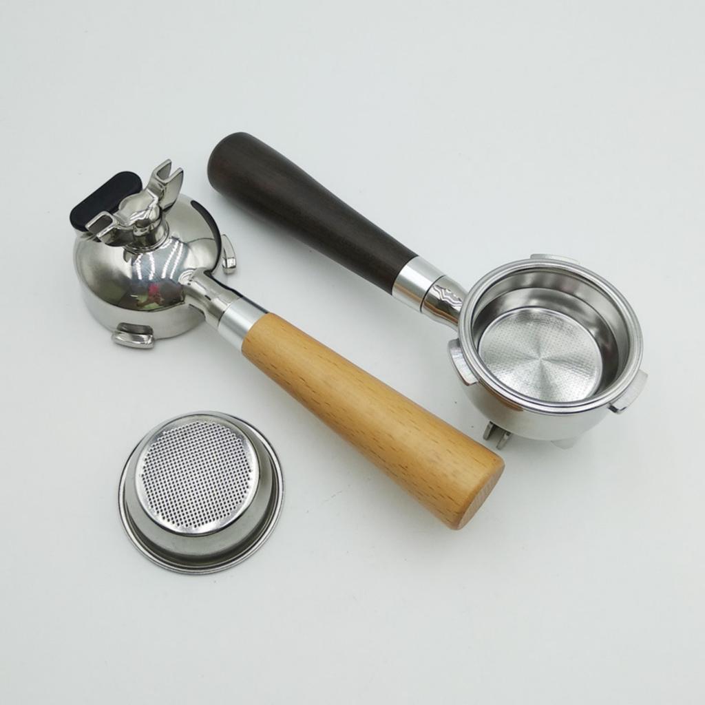 Wood Handle Coffee Accessory Coffee Machine Portafilter for 58mm Espresso Makers Ensuring Stability and Easy Cleaning