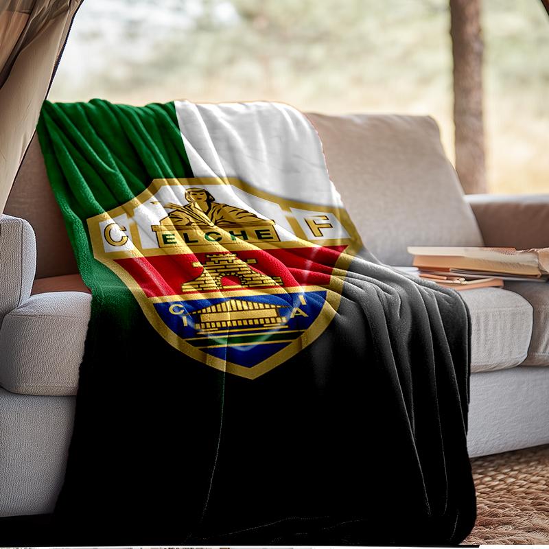 Football Elche Crest Design Blanket Lightweight Ideal Bedding Blanket Perfect for Travel, Camping, Living Rooms, Offices, Sofas, Fan Christmas gift