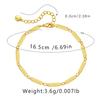 18K Gold-Plated Color-Retaining Striped Design Adjustable Bracelet for Women Fashion French Retro Elegant Bracelet Jewelry Gift