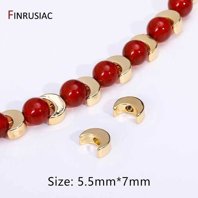 

18k Gold Plated Brass Heart Spacer Beads For DIY Jewelry Making Supplies,Heart Loose Beads For Handmade Beading Jewelry Material 10 pieces