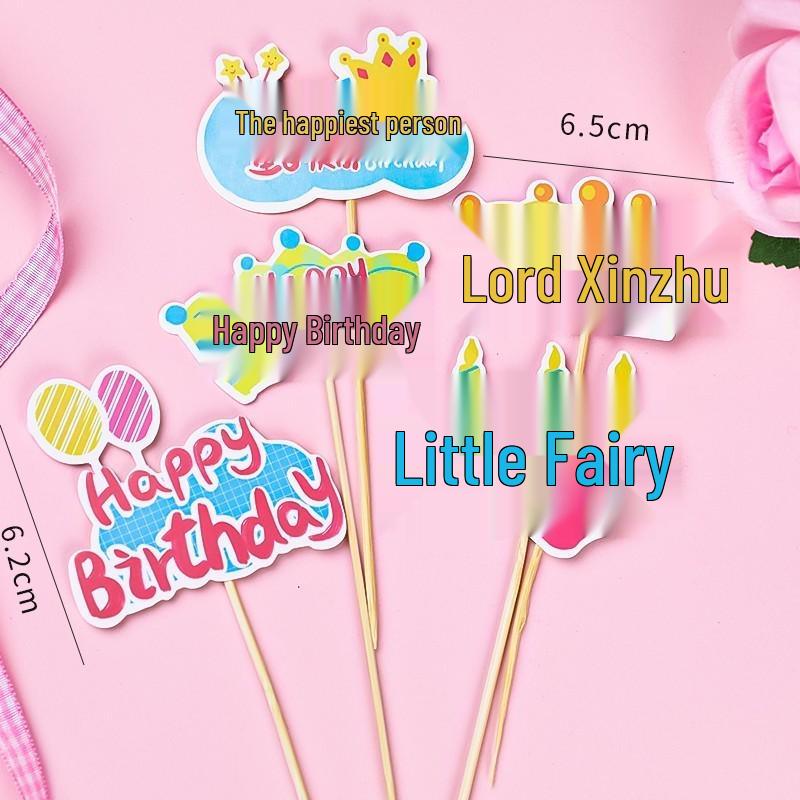 Pink Themed Cake Decor: Heart & Cloud Balloons with Insert Cards for Birthday Parties