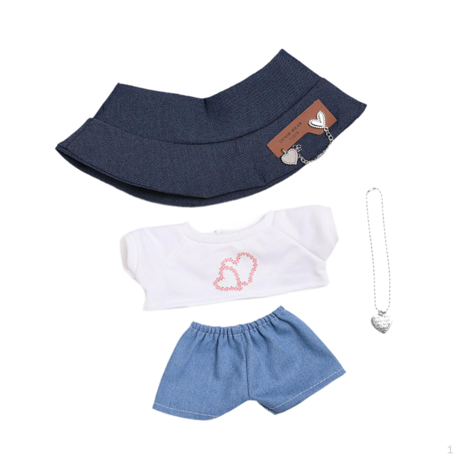 

Миниатюрная одежда, костюмы, симпатичные, с украшением в виде шляпы, кукольный наряд, рубашка и брюки для 15-дюймовых кукол Style B