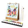 2026 Desk Calendar Water-Resistant Multipurpose Monthly Desk Calendar with Pre-Printed Canvas Paints DIY Art Supplies