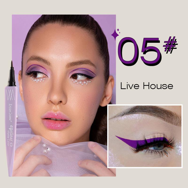 KRISTEN LEANNE Ultra -fine Pen Core Is Matte, Dry and Not Easy To Faint Color Eyeliner Pen