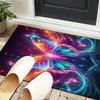 Neon Butterfly Dreamscape Office Rug Chair Mat, Entryway Carpet, Suitable for Front Door, Bedroom, Living Room, Desk, Holiday Gift