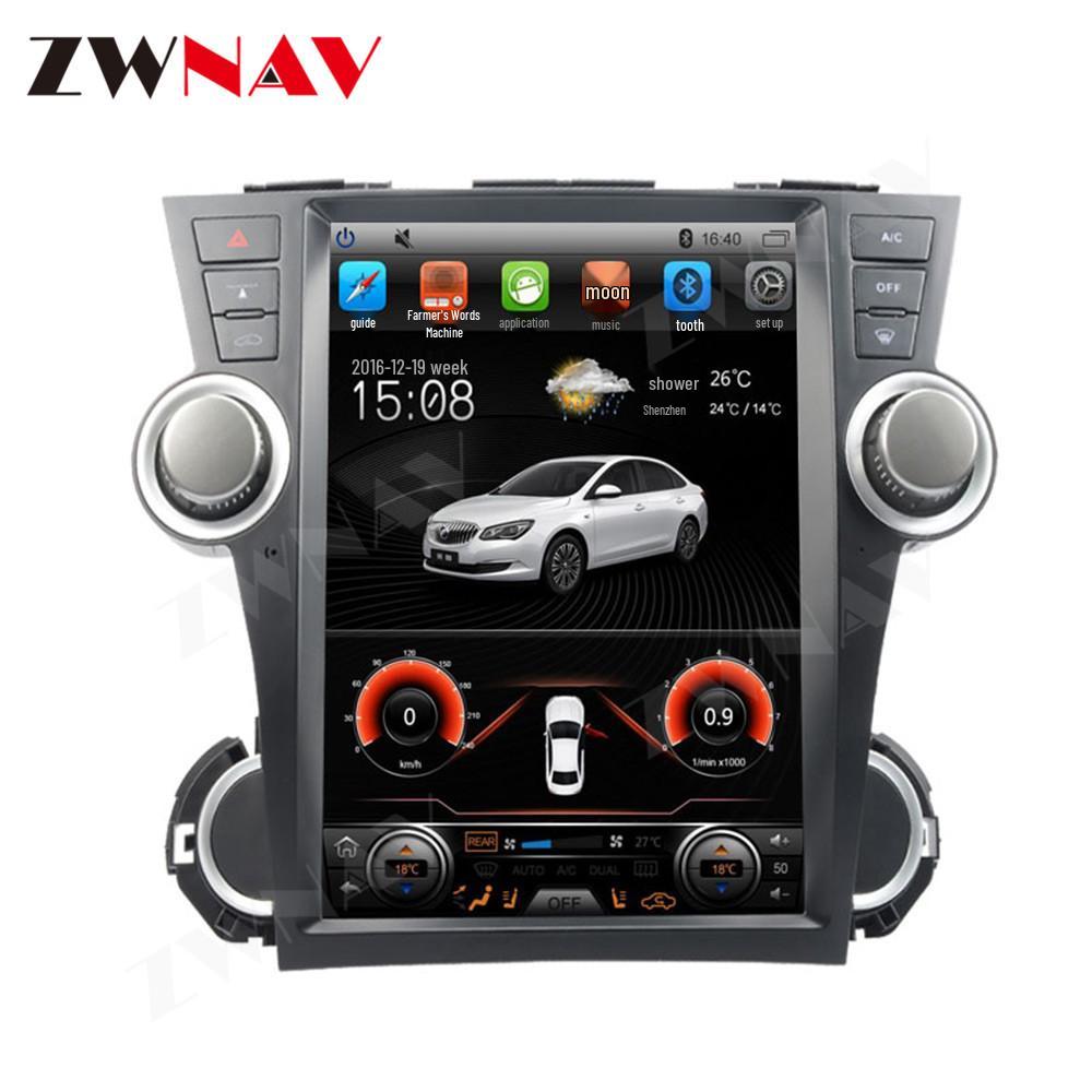 Android 10 GPS Navigation for 09-13 Highlander, 12" 32G, 4G-Compatible.