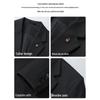 ROMON Men's Slim-Fit Business Formal 3-Piece Suit