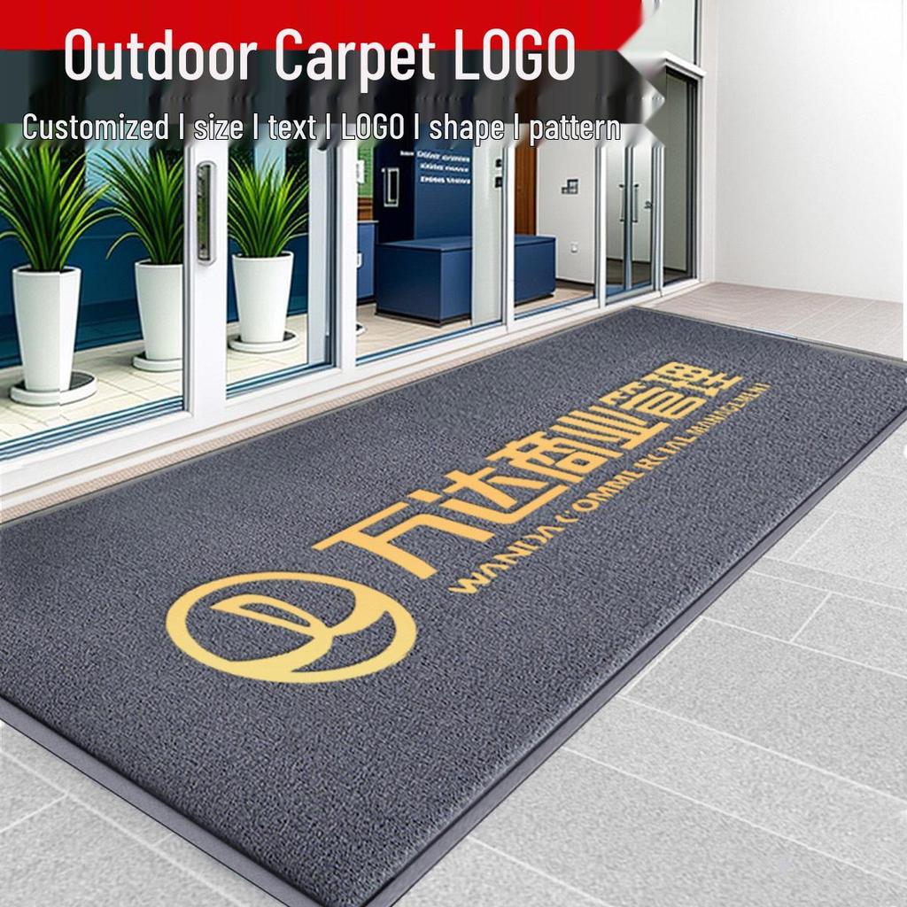 Anti-Slip Coir Logo Entrance Mat for Hotels