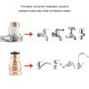 Copper Hose Coupling Adapter 20mm 25mm No-Leak Threaded Connector Brass Quick Connecter Brass Garden Hose Connector