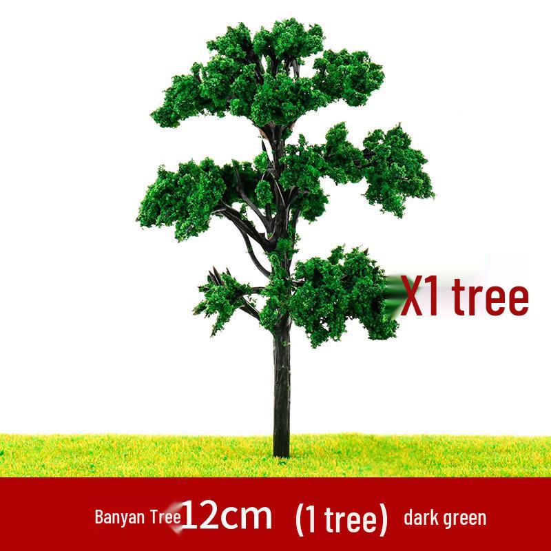 Banyan Tree DIY Sand Table Model: Green Trees for Scene Creation - Multiple Sizes Available