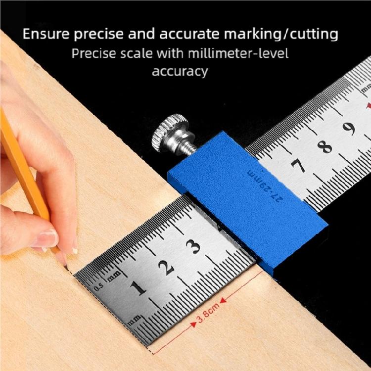 Adjustable Aluminum Marking Instrument For Woodworking Designs with Sliding Guide Upgrades For Error Easy Measurements