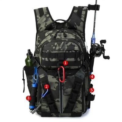 Outdoor Fishing Shoulder Bags Men Fishing Lure Rod Box Bag Camping Climbing Backpack Hunting Multi-Function Tactical Men Bags