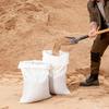 Empty Sandbags, 200 Packs 40 X 66 Cm, Heavy Duty Sand Bags Sacks with Ties, 22.6kg Capacity Woven Polypropylene Sandbags, Tear-Resistant &