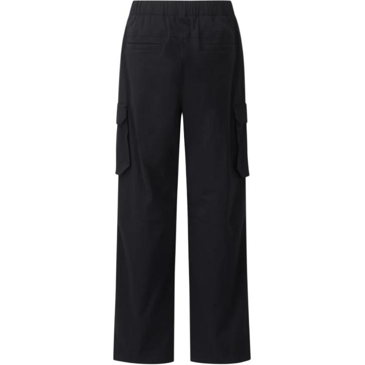 SALOMON Solid Color Multi-Pocket Straight Leg Work Pants Women Pants LC3009500