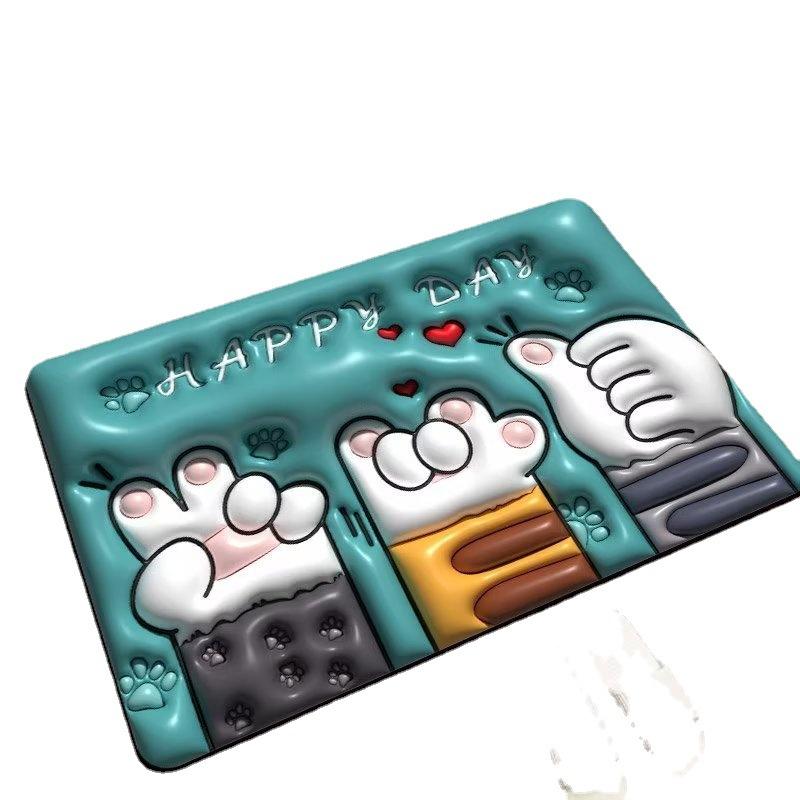 

3D Huahua ванная комната напольный коврик Нескользящий водопоглощающий быстросохнущий коврик из диатомовой грязи коврик для унитаза ковер для спальни