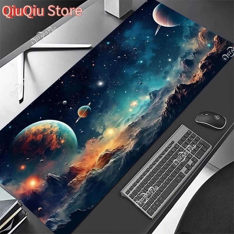 Universe Computer Mouse Pad XL Solar System Gaming Gamer Mat Space Large Mousepad for Keyboard Deskmat Starry Sky xMM XXL