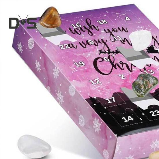 Kristall Adventskalender 2025 Für Kinder & Erwachsene - 24 Echte Edelsteine Zum Sammeln & Lernen