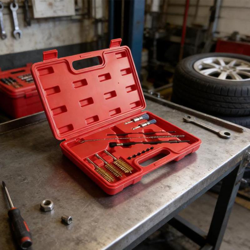 Držiak vstrekovača nafty Potrubie motora Kefa na čistenie vstrekovačov paliva Súprava na čistenie vstrekovačov paliva Nástroj na čistenie sedla vstrekovača nafty odolný voči hrdzi