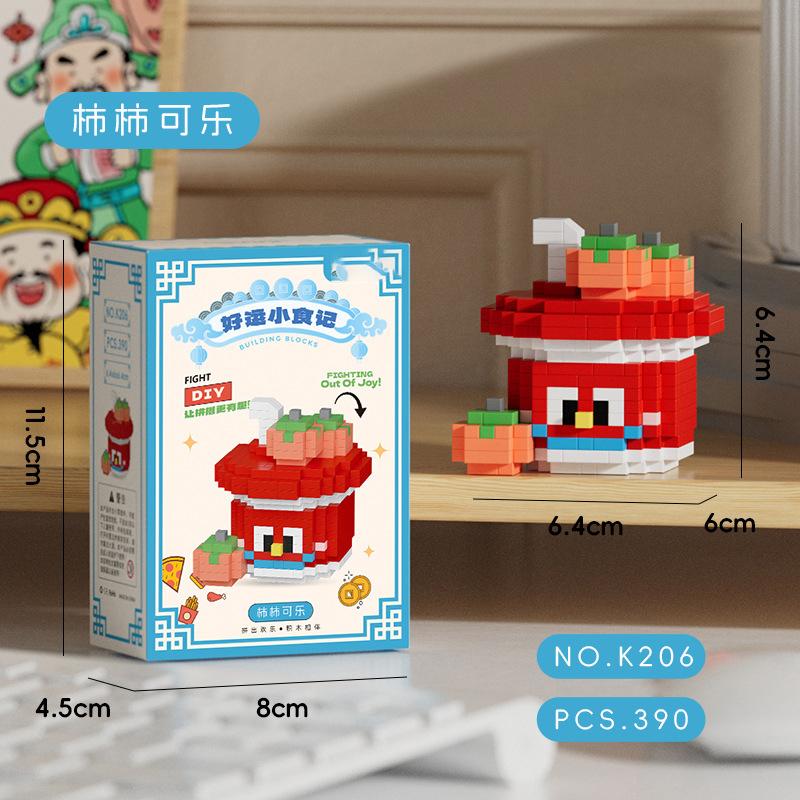 Fruta 3D Constructor Modelo Set de Construcción Pastel Comida Mini Ladrillos Bloques de Construcción Juguetes para Niños Niñas de 7 a 10 Años Adultos Bloque