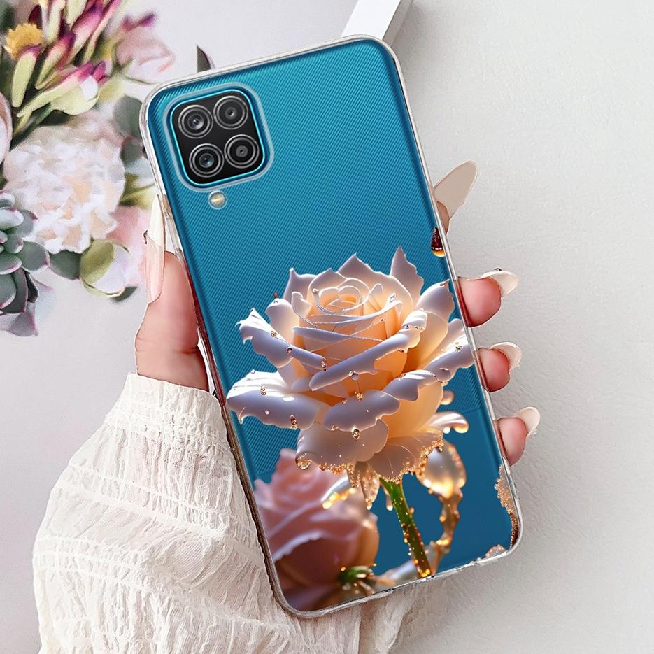 For Samsung Galaxy A12 Case SM-A125F Popular Fashion Painted Cover Soft Slim Phone Case For Samsung A12 F12 M 12 Galaxy M12 Bags