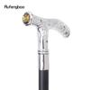 White Flower Unity and Faith Totem Relief Cosplay Walking Cane Fashion Stick Gentleman Crosier Knob Walking Stick 92cm
