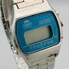Used ORIENT Orient Digital Blue Dial Retro SEIKO Belt Rare