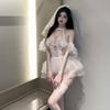 Sexy Lingerie New Sexy Wedding Dress Bride Uniform Suit Hollow Transparent Free To Take Off Temptation Lace Provocative