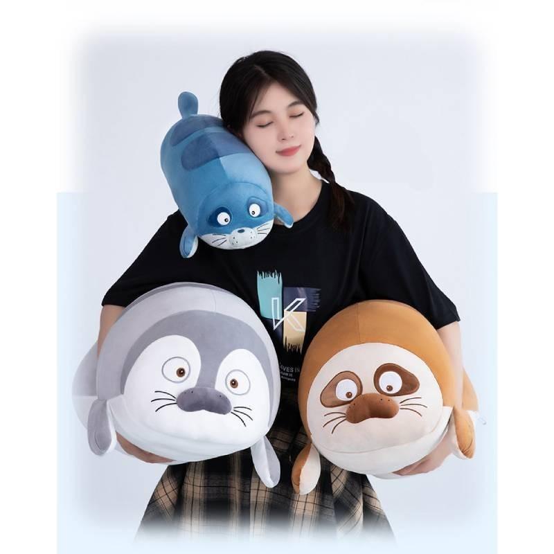 Adorabile Foca Elefante Marino Peluche Bambola Cuscino Perfetto Per Bambini e Bambine Ora di Dormire