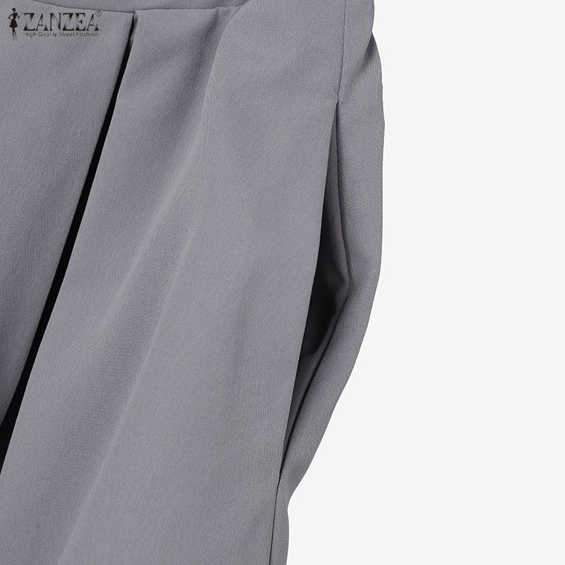 ZANZEA Women Short Sleeve Blouse and Long Skirts Summer Two Piece Suit Sets