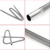 200cm Stainless Steel Exhaust Pipe with Two Clips Air Diesel Heater Car Parking Exhaust Pipe for Power Generators Car Heating