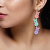 Unique Bunnies Earrings Multicolor Rabbit Dangle Ear Rings Easter Festival Jewelry Accessory for Parties and Celebration