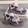 Children's sports shoes, new autumn model, leather upper, soft sole, lightweight dad shoes, simple, stylish, versatile girls' sneakers