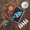 PRETYZOOM 15Pcs Halloween Stretchy Skeleton Toys Skull Sticky Toys Squeeze Toys Bendable Man for Party Favors Goody Bag Fillers Classroom Prizes